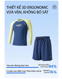 Bộ bơi bé trai dài tay chống nắng UPF 50+ Kháng Clo co giãn dáng quần 2 lớp 361