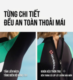 Bộ bơi giữ nhiệt cho bé vải 2.5mm xanh đen 12, dài tay liền thân, Dive& Sail