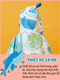 ÁO CHOÀNG TẮM - KHĂN BƠI NHANH KHÔ CÓ MŨ 361° CHO BÉ