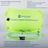 Phao Bơi Đi Biển 2 Túi Khí An Toàn – Phao Nổi Bơi Xa Bờ Nylon PVC Cao Cấp