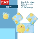 Phao bơi chống lật đỡ tay ngực trẻ em, an toàn giúp học bơi quen nước nhiều màu Yuke
