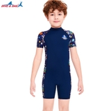 Bộ bơi cộc liền, màu Than, Dive Sail M150381K