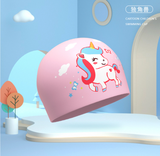 Mũ bơi trẻ em hồng ngựa trắng 3-9 tuổi