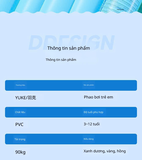 Phao bơi trẻ em dạng ván lướt sóng bơm hơi có tay cầm – dày dặn, tập bơi & chơi nước cho bé