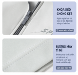 Bộ bơi nữ cộc tay chống nắng UPF50+ co giãn, màu hồng tím, quần 2 lớp Yuke