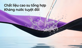 Bộ bơi giữ nhiệt trẻ em dài tay dáng rời màu đen tím vải dày 2.5mm Dive& Sail