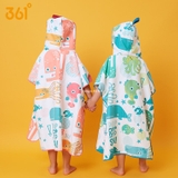 ÁO CHOÀNG TẮM - KHĂN BƠI NHANH KHÔ CÓ MŨ 361° CHO BÉ