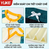 Bộ bơi bé trai chống nắng UPF 50+, kháng Clo, xanh cộc tay big size, Yuke