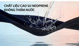 Bộ bơi giữ nhiệt trẻ em dài tay liền thân màu đen cam vải dày 2.5mm Dive& Sail