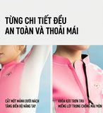 Bộ bơi giữ nhiệt trẻ em dài tay dáng rời màu hồng vải dày 2.5mm Dive& Sail