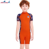 Bộ bơi cộc liền, màu Cam, Dive Sail M150381K