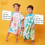 ÁO CHOÀNG TẮM - KHĂN BƠI NHANH KHÔ CÓ MŨ 361° CHO BÉ