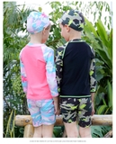 Bộ bơi dài Hồng rằn ri, quần cộc, Vivo Biniya (2-14 tuổi)