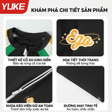 Bộ bơi trẻ em dài tay chống nắng UPF 50+, kháng Clo, xanh dáng liền Yuke