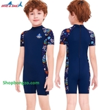 Bộ bơi cộc liền, màu Than, Dive Sail M150381K