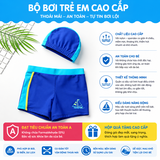 Quần Bơi Bé Trai YLIKE Cao Cấp Kèm Mũ Bơi – Co Giãn 4 Chiều, Thoáng Khí, Nhanh Khô