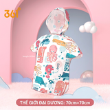 ÁO CHOÀNG TẮM - KHĂN BƠI NHANH KHÔ CÓ MŨ 361° CHO BÉ