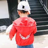 Khoác gió đỏ liền mũ