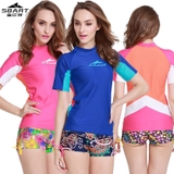 Áo bơi cộc nữ Sbart 954 - hồng