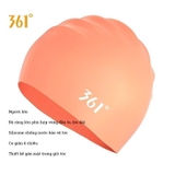 Mũ bơi 361 silicone chống nước, size lớn phù hợp cả vòng đầu to, bơi lội và thi đấu tập luyện