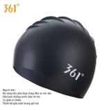 Mũ bơi 361 silicone chống nước, size lớn phù hợp cả vòng đầu to, bơi lội và thi đấu tập luyện