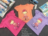 Áo thun cộc tay bé gái hình bé gái Kidsmom