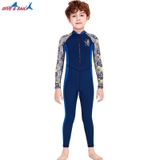 Bộ bơi bé trai liền dài, Xanh Than- Dive Sail M150186K