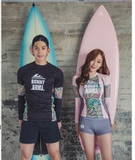 Bộ bơi dài nữ hồng Burm, quần cộc rời