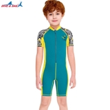 Bộ bơi bé trai cộc liền, màu Xanh, Dive Sail M150386K