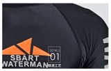 Áo bơi nam đen cộc tay Sbart 763 Waterman