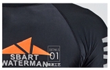 Áo bơi nam màu đen, cộc tay, Waterman Sbart
