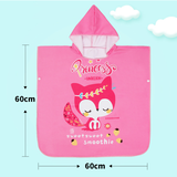 Khăn choàng bơi hồng hình cáo 60*60