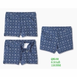 Quần sóc kaki xanh than, hoạ tiết hoa Cherokee
