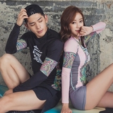 Bộ bơi dài nữ hồng Burm, quần cộc rời