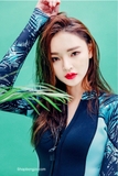 Bộ bơi dài nữ xanh đen, quần liền cộc