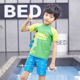 Bộ bơi cộc xanh vàng hình cá sấu (2-10 tuổi)