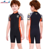 Bộ bơi bé trai cộc liền, màu ĐEN, Dive Sail M150386K