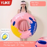 Phao bơi tròn an toàn chống lật nhiều màu, kích thước trẻ em người lớn Yuke