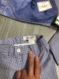 Vest xanh vải kẻ Mini World