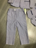 Vest xanh vải kẻ Mini World