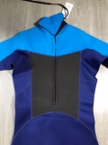 Bộ bơi Wetsuit cộc liền nam, màu xanh, 2mm Sbart 1069