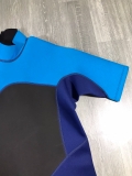 Bộ bơi Wetsuit cộc liền nam, màu xanh, 2mm Sbart 1069