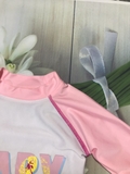 Bộ bơi dài Hồng Baby rời, quần đùi