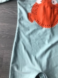 Bộ bơi xanh cá cam, cộc liền