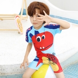 Bộ bơi bé trai cộc liền xanh biển, khủng long cộc- 2231