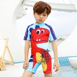 Bộ bơi bé trai cộc liền xanh biển, khủng long cộc- 2231