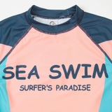 Bộ bơi bé gái dài, màu hồng Sea Swim, quần than rời