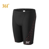 Quần bơi nam dáng lửng 361 đen hông đỏ