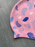 Mũ bơi Silicone người lớn, màu hồng, hình lá YouYou