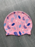Mũ bơi Silicone người lớn, màu hồng, hình lá YouYou